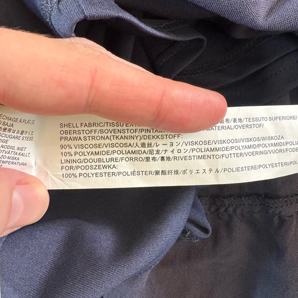 Moon River Navy Tiered Dress - Picture 4 of 4